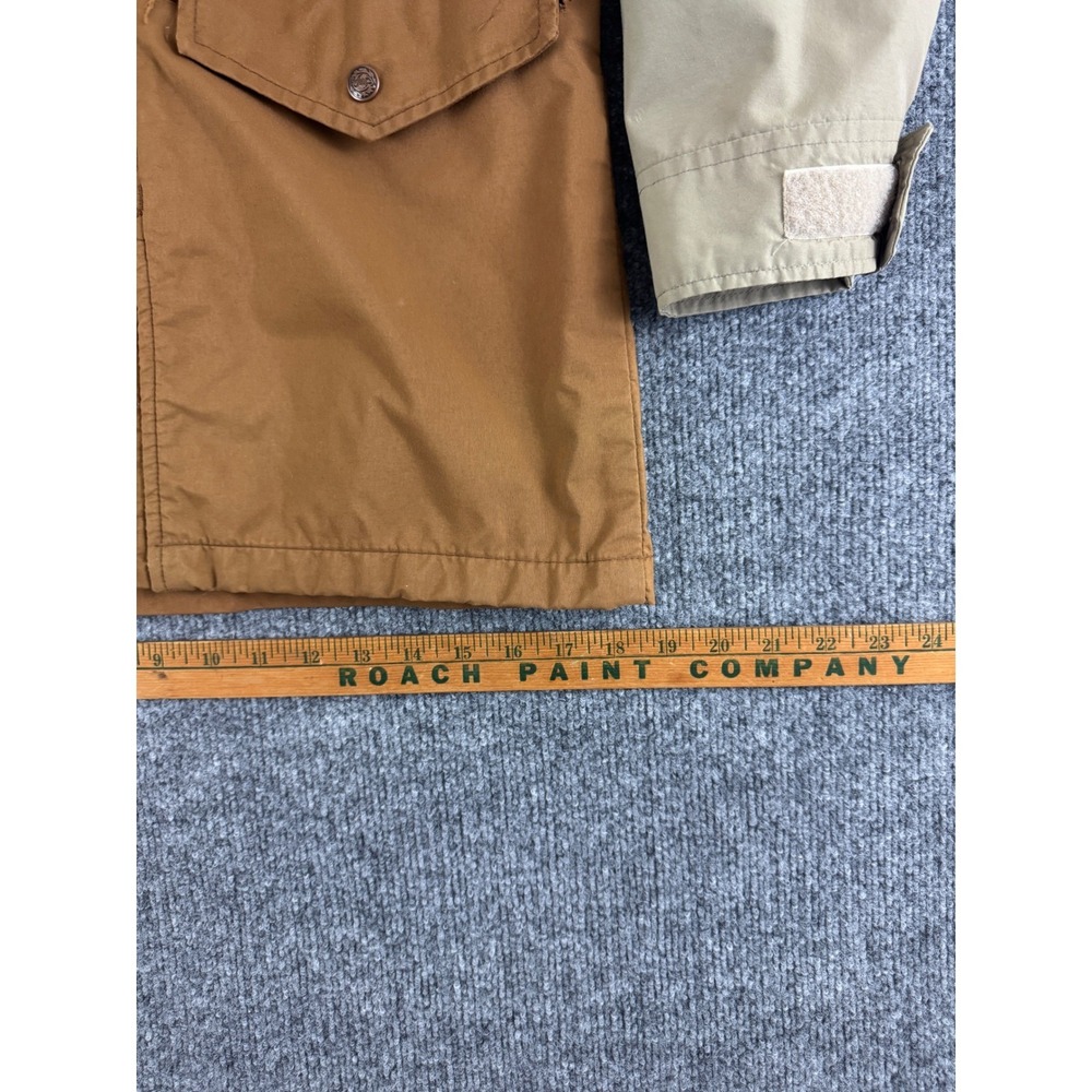 Jansport Gore Tex Hooded Jacket Tan Brown Mens Size Small Made in USA - Picture 4 of 16
